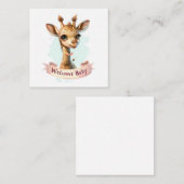 Welkom Nieuwe Baby Kaart Notitiekaartje (Voorkant / Achterkant)