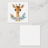 Welkom Nieuwe Baby Kaart Notitiekaartje (Voorkant / Achterkant)