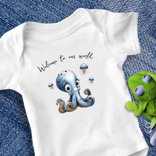 Welkom Nieuwe Baby Octopus Romper