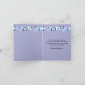 Welkom nieuwe baby Wenskaart Kaart (Binnen)