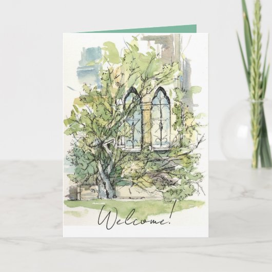 Welkom Nieuwe Kerk Lid Ivy Vensters Kaart (Voorkant)