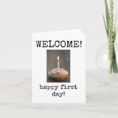 Welkom Nieuwe Medewerker, Eerste Dag van het Werk  Kaart (Voorkant)