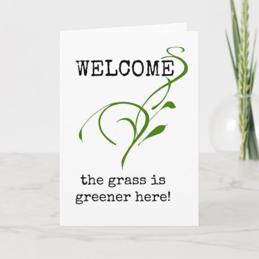 Welkom Nieuwe Medewerker, Eerste Dag van het Werk  Kaart (Voorkant)