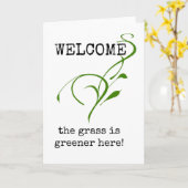 Welkom Nieuwe Medewerker, Eerste Dag van het Werk  Kaart (Gele Bloem)