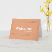 Welkom nieuwe medewerker kaart (Gele Bloem)