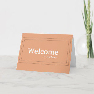 Welkom nieuwe medewerker kaart