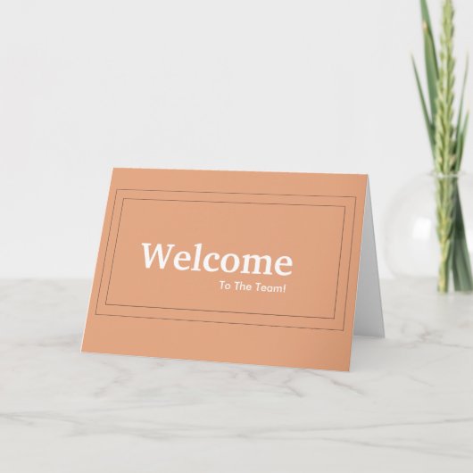 Welkom nieuwe medewerker kaart (Voorkant)
