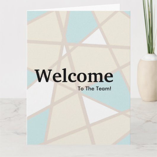 Welkom nieuwe medewerker kaart (Voorkant)