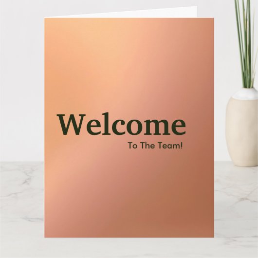 Welkom nieuwe medewerker kaart (Voorkant)