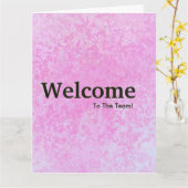 Welkom nieuwe medewerker kaart (Gele Bloem)