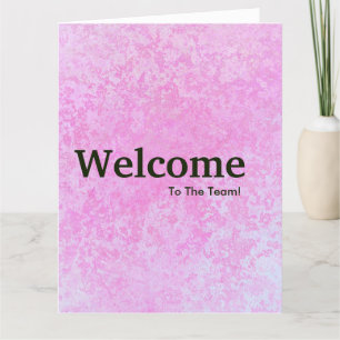 Welkom nieuwe medewerker kaart