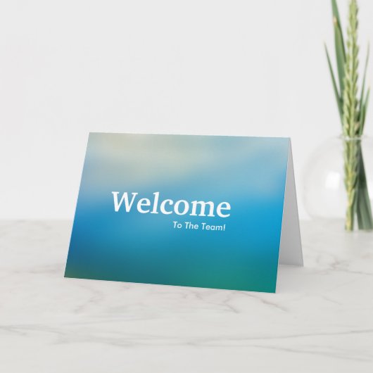Welkom nieuwe medewerker kaart (Voorkant)