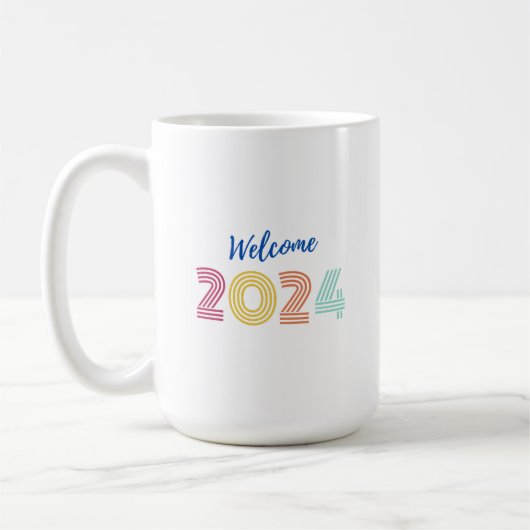 Welkom Nieuwjaar 2024 Koffiemok (Links)