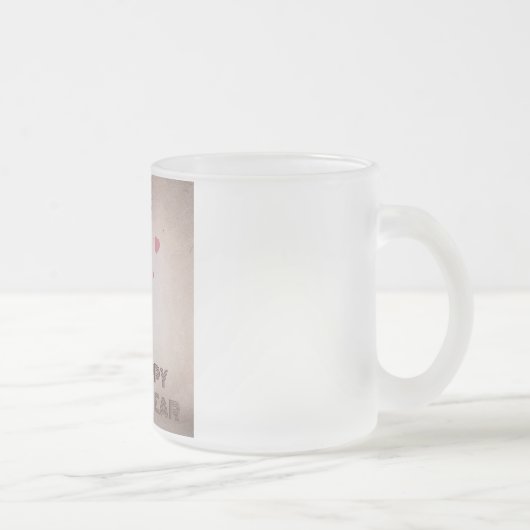 Welkom nieuwjaar 2025 matglas koffiemok (Rechts)