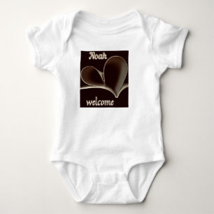 Welkom Noah Heartfelt Baby Bodysuit. Romper