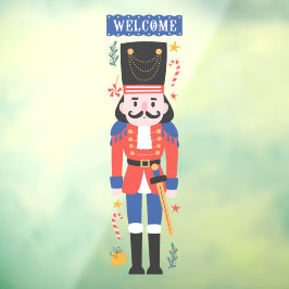 Welkom Notenkraker Soldaat Kerstvakantie Raamsticker