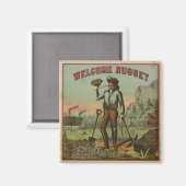 Welkom Nugget-1904 Magneet (Voorkant / Achterkant)