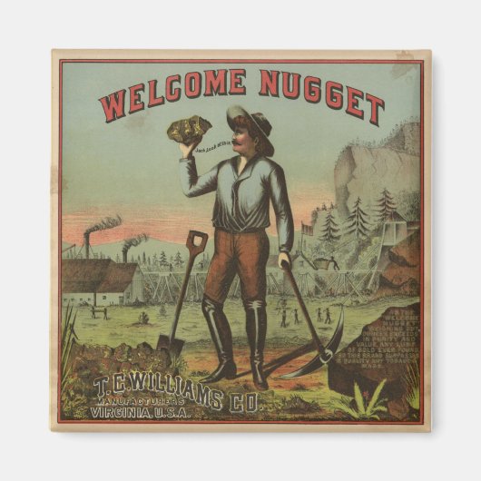 Welkom Nugget-1904 Magneet (Voorkant)