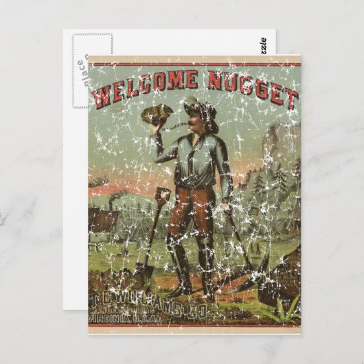 Welkom Nugget-1904 - zwaar getroffen Briefkaart (Voorkant / Achterkant)