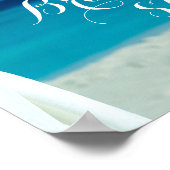 Welkom | Ocean Beach Summer Vrijgezellenfeest Poster (Hoek)