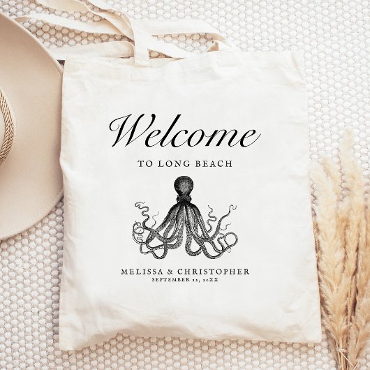 Welkom Octopus voor de bestemming Aquarium Tote Bag