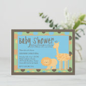 Welkom Oerwoud King Baby shower Kaart (Staand voorkant)