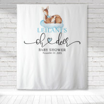 Welkom Oh Deer Baby shower Blue Cloud