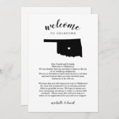 Welkom Oklahoma | Wedbrief en reisroute (Voorkant / Achterkant)