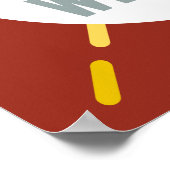 Welkom omroeportret/Kerk-teken Poster (Hoek)