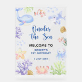 WELKOM ONDER HET ZEE eerste verjaardagsfeestje Acryl Bord (Voorkant)