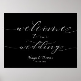 Welkom, ons bord voor de waskalligrafie van de Zil Poster