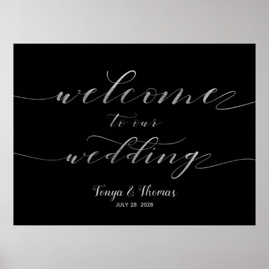 Welkom, ons bord voor de waskalligrafie van de Zil Poster (Voorkant)
