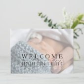 Welkom onze bundel van vreugde | Aankondiging Baby (Staand voorkant)