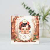 Welkom onze kleine konijn feestdagenkaart (Staand voorkant)