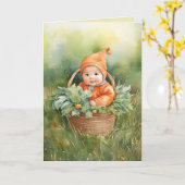 Welkom onze kleine pompoen kaart (Gele Bloem)