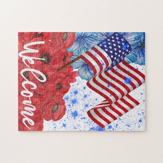 Welkom op 4 juli legpuzzel (Horizontaal)