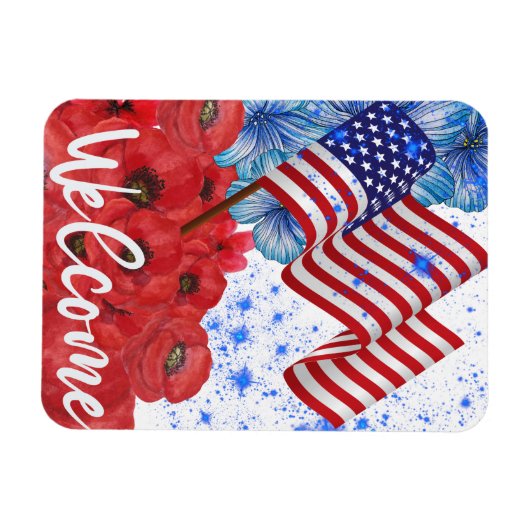 Welkom op 4 juli magneet (Horizontaal)