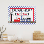 Welkom op 5th Birthday Express Train Poster (Keuken)