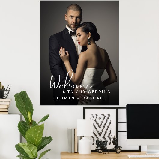 Welkom op Aangepast fotohuwelijk Poster (Thuiskantoor)