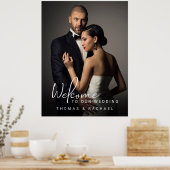 Welkom op Aangepast fotohuwelijk Poster (Keuken)