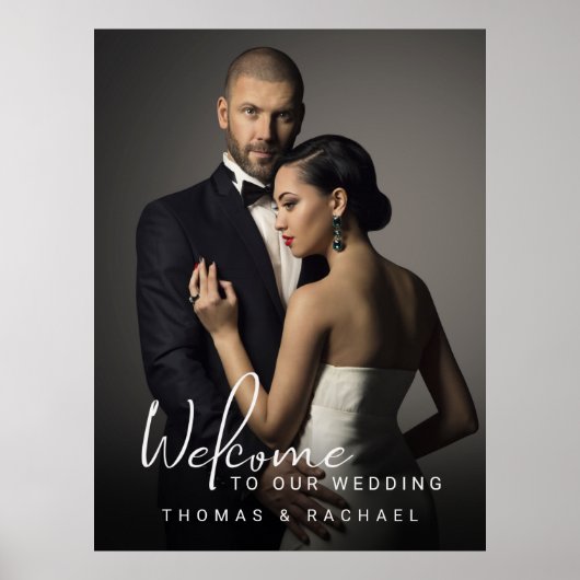 Welkom op Aangepast fotohuwelijk Poster (Voorkant)