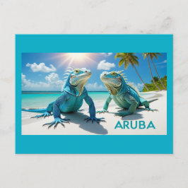 Welkom op Aruba ansichtkaart Feestdagenkaart