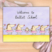 Welkom op Ballet School Briefkaart