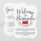 Welkom op Bermuda | Trouwcadeau Kaart (Voorkant / Achterkant)