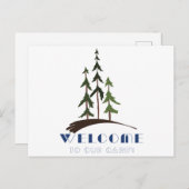 Welkom op Cabin Briefkaart (Voorkant / Achterkant)