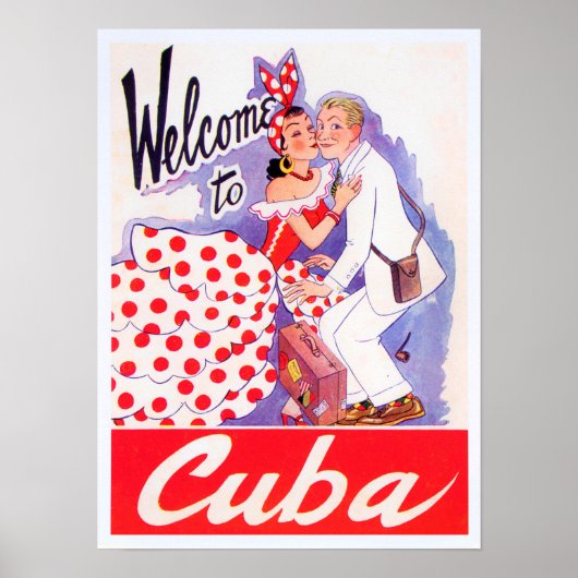 Welkom op Cuba, oud poster (Voorkant)