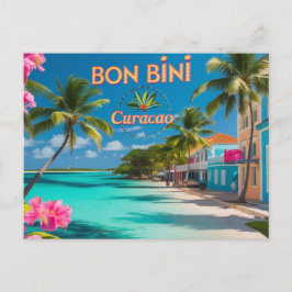 Welkom op Curacao ansichtkaart Feestdagenkaart