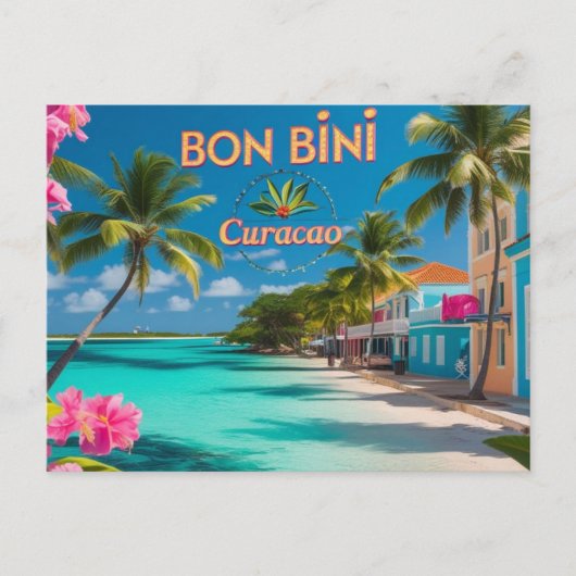 Welkom op Curacao ansichtkaart Feestdagenkaart (Voorkant)