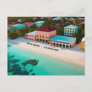 Welkom op Curacao ansichtkaart Feestdagenkaart