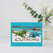 Welkom op Curacao ansichtkaart Feestdagenkaart (Staand voorkant)